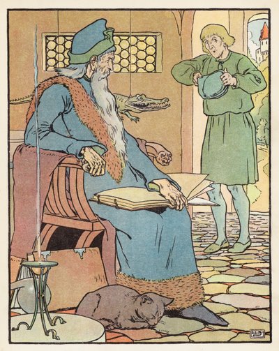 Tom Thumb (renkli taş baskı) by Leonard Leslie Brooke