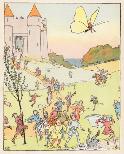 Tom Thumb (renkli taş baskı) by Leonard Leslie Brooke