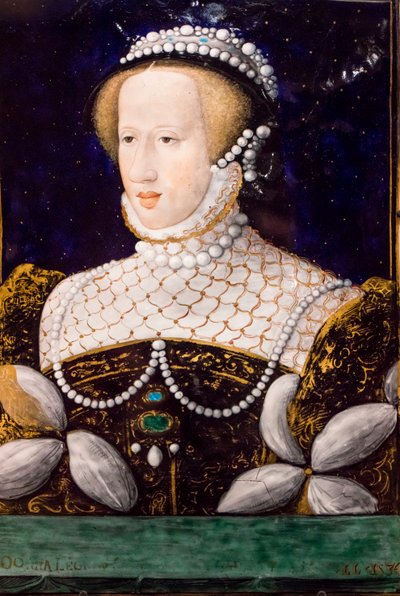 Habsburglu Eleonora, Limoges,1560 (Bakır üzerine emaye) by Leonard Limosin