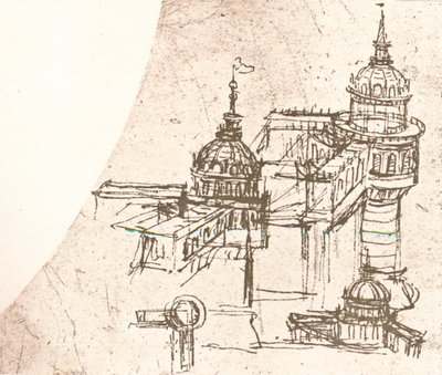 Kaleler için mimari, c1472-c1519 1883 by Leonardo da Vinci