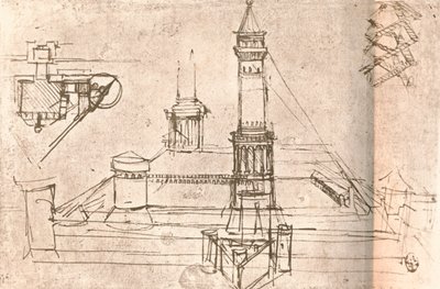 Kaleler için mimari, c1472-c1519 1883 by Leonardo da Vinci
