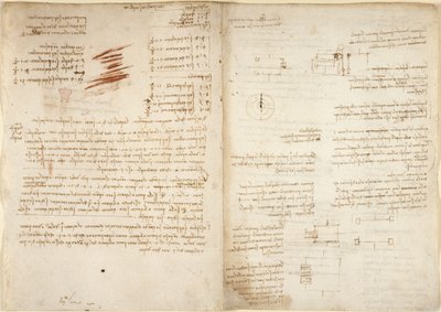 Arundel 263, f.38v, f.37 Aritmetik üzerine notlar, 