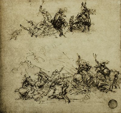 Savaş sahnesi; Leonardo da Vinci