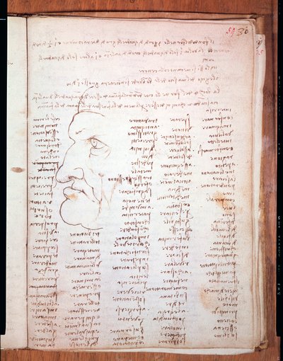 Codex Trivulziano, Leonardo da Vinci (Leonardo da Vinci) (1452 - 1519) - Trivulziana Kütüphanesi, Milano by Leonardo da Vinci