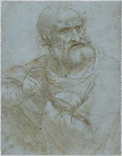 Yarım Boy Bir Havari Figürü, 1493-1495 by Leonardo da Vinci