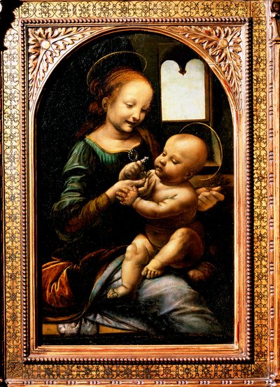 Çiçekli Madonna, Madonna Benois, 1478. by Leonardo da Vinci