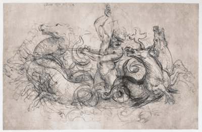 Neptün, c1504 by Leonardo da Vinci