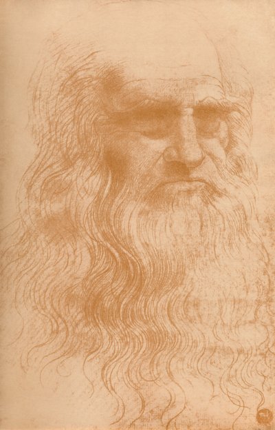 Kırmızı Tebeşirli Bir Adamın Portresi, c1512, 1932 by Leonardo da Vinci