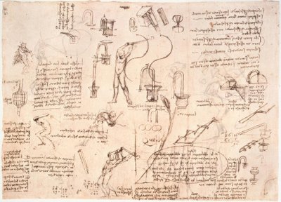 Borulardaki su akışının incelenmesi ... by Leonardo da Vinci