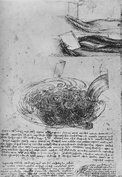 Su Oluşumları Çalışmaları, c1480 1945 by Leonardo da Vinci