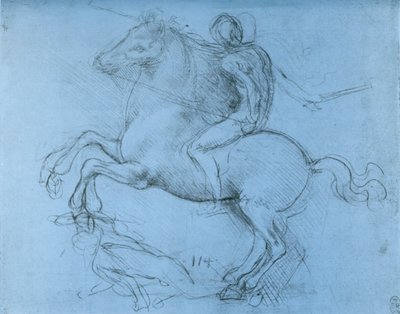 Sforza Anıtı için Çalışma, c1488-1493 1954. by Leonardo da Vinci
