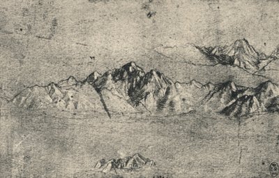 Sıradağlar Çalışması, c1480 1945 by Leonardo da Vinci