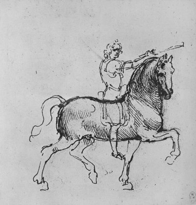 Bir Süvari Çalışması, c1480 1945 by Leonardo da Vinci