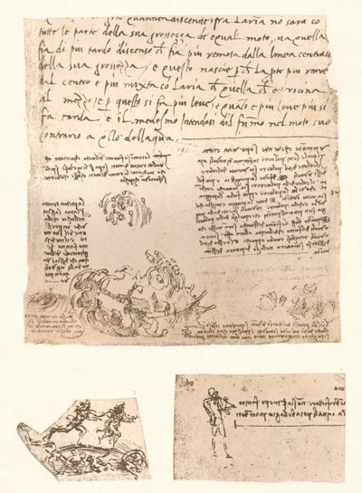 Üç çizim, c1472-c1519 1883 by Leonardo da Vinci