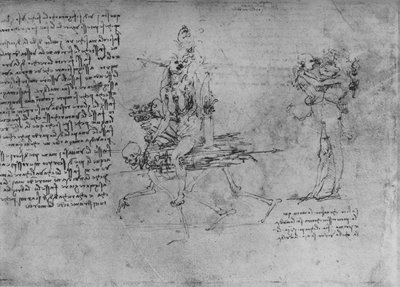 Kıskançlığın İki Alegorisi, c1480 1945 by Leonardo da Vinci