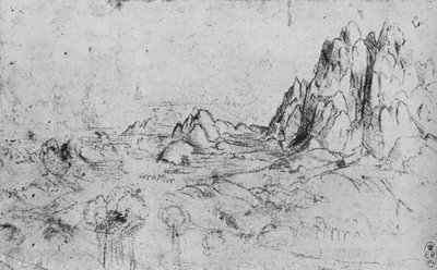 Bir Sıradağ Görünümü, c1480 1945 by Leonardo da Vinci