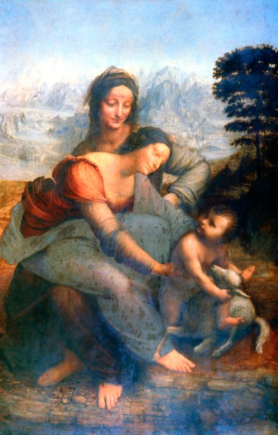 Aziz Anne ile Bakire ve Çocuk, 1502-1516 by Leonardo da Vinci