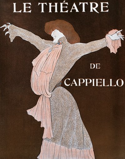 Oyuncu Sarah Bernhardt (1844-1923), Fransız dergisi Le Theatre