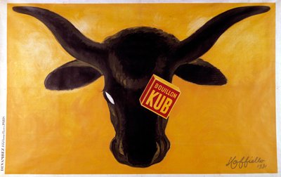 Sığır eti ile Kub suyu için reklam afişi. 1931. Leonetto Cappiello