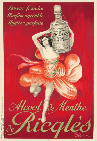 Nane alkolü, Ricqlès, 1924. by Leonetto Cappiello