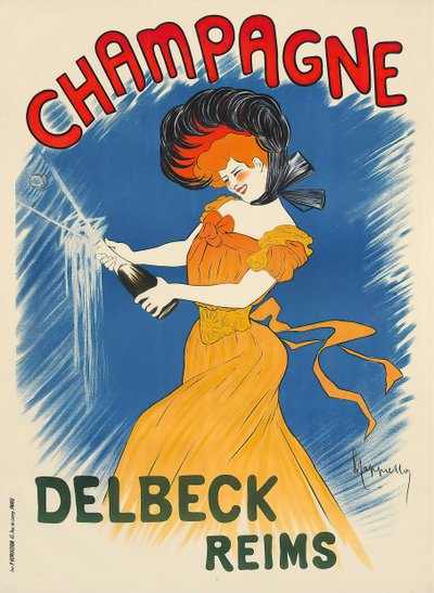 Şampanya Delbeck, c. 1902. by Leonetto Cappiello