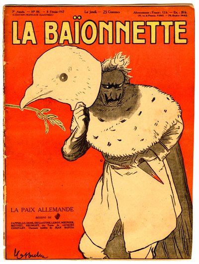 Renklerde Hiciv “La Baionnette”in Kapağı by Leonetto Cappiello