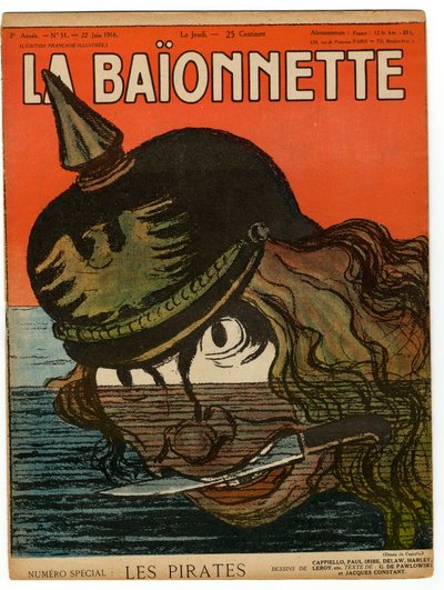 Renklerde Hiciv “La Baionnette”in Kapağı by Leonetto Cappiello