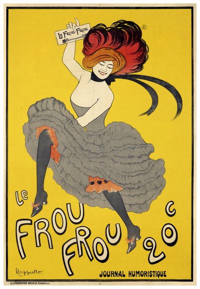 Le Frou-Frou (1899) açılış sorunu by Leonetto Cappiello