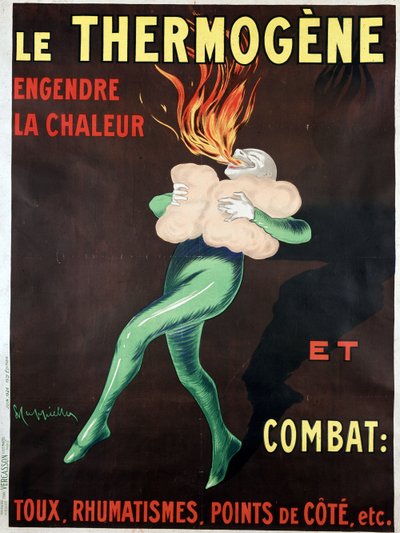 Termojen ısı üretir ve öksürük, romatizma, yan noktalar vb. ile savaşır: Leonetto Cappiello