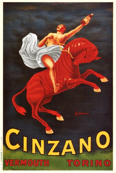 Vermut Cinzano (afiş) by Leonetto Cappiello