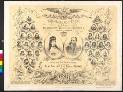 Avusturya İmparatoru ve Elisabeth Soylu imparatorluk ailesi Habsburg  Habsburg Lorraine naibinin düğün plaketi by Leonhard Bauer