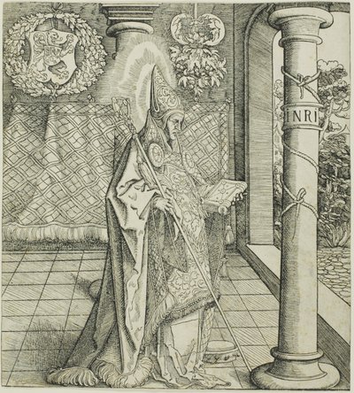 Habsburg Hanedanı ile Bağlantılı Azizlerden Aziz Emesbertus by Leonhard Beck