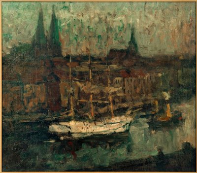 Lübeck limanında Barck by Leonhard Sandrock