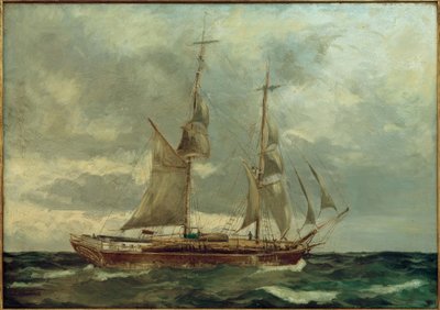 Schoonerbrigg by Leonhard Sandrock