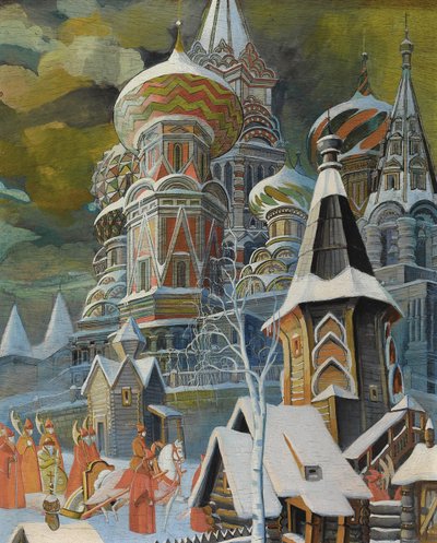 Aziz Basil Katedrali by Leonid Mikhaylovich Brailovsky