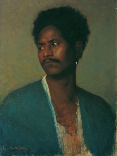 bir Nubyalı by Leopold Carl Muller