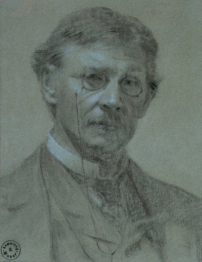 kendi kendine portre by Leopold Carl Muller