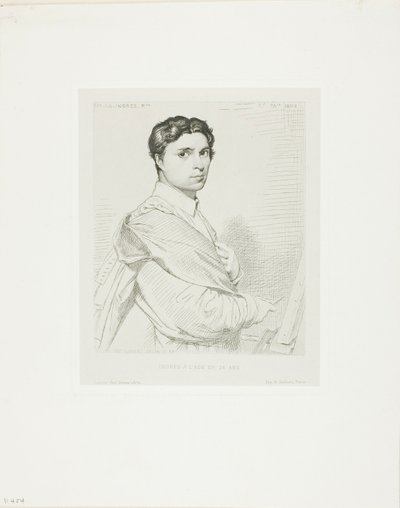 Yirmidört Yaşında Ingres by Leopold Flameng