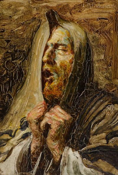 Duy Ey İsrail (tahta üzerine yağlıboya) by Leopold Pilichowski