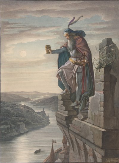 Goethe için illüstrasyon, 1842. by Leopold Schulz