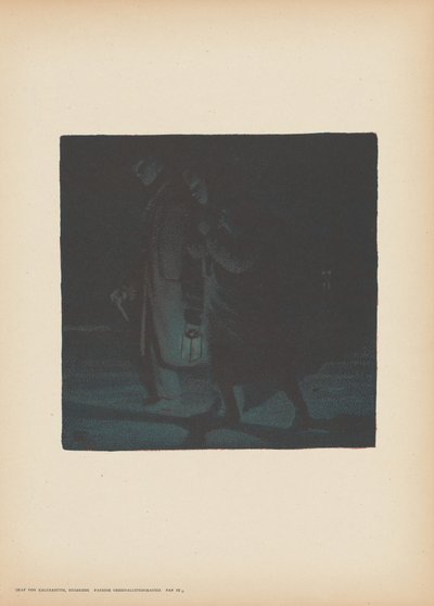 eve dönüş by Leopold von Kalckreuth