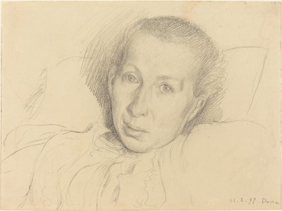 Sanatçının Kızkardeşi Marie von Kalckreuth by Leopold von Kalckreuth