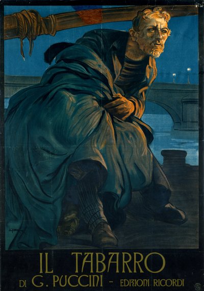 Giacomo Puccini tarafından Opera Il tabarro by Leopoldo Metlicovitz