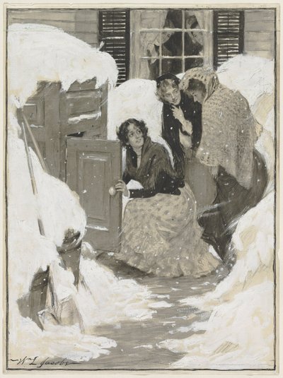 Bir Kitap İllüstrasyonu için Taslak (suluboya) by Leroy William Jacobs