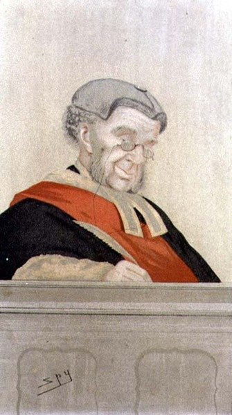 Galvanik Elektrik: Sir William Robert Grove'un (1811-96) 'Casus' karikatürü (renkli taş) by Leslie Matthew Ward