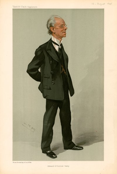 Edward O'Connor Terry, Vanity Fair karikatürü, 10 Ağustos 1905 by Leslie Matthew Ward
