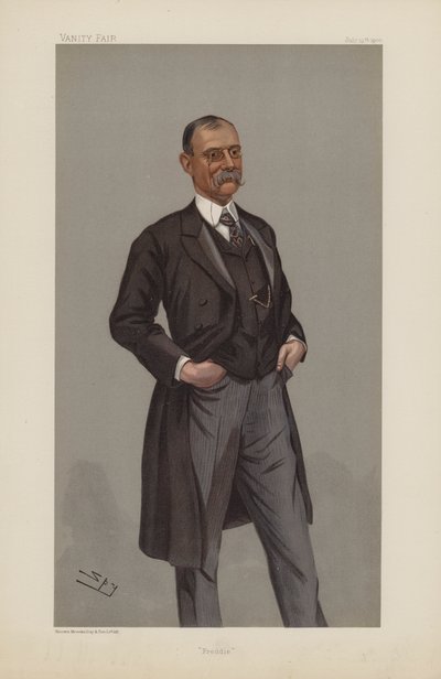Frederick Treves, Freddie, 19 Temmuz 1900, Vanity Fair çizgi filmi (chromolitho) by Leslie Matthew Ward