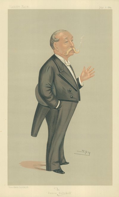 HSH Prince Demtrey Soltykoff, Prince Soltykoff, 6 Temmuz 1889, Vanity Fair karikatürü by Leslie Matthew Ward