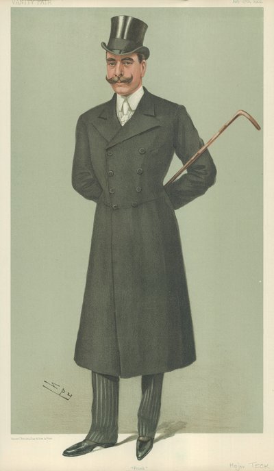HSH The Duke of Teck, Frank, 17 Temmuz 1902, Vanity Fair karikatürü by Leslie Matthew Ward