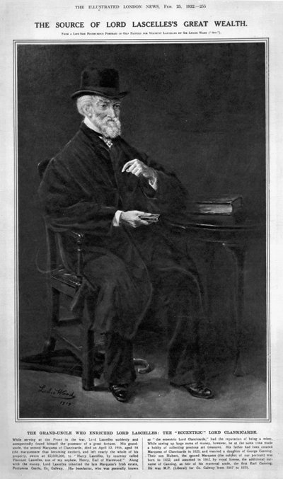 Hubert George de Burgh-Canning, Clanricarde 2. Markisi, 1919 by Leslie Matthew Ward